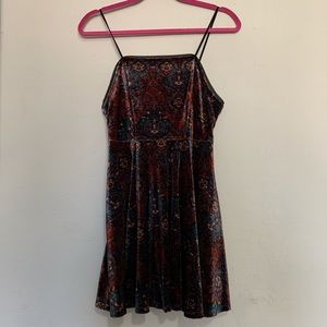 Urban outfitters Ecote strappy velvet dress
